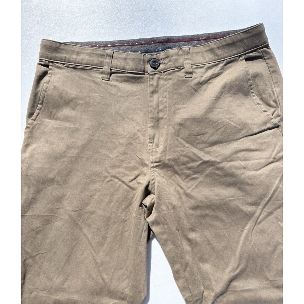 JACHS NEW YORK Pants Men’s Sz 32 x 32 Khaki 5-Pocket Straight Stretch Flex Waist